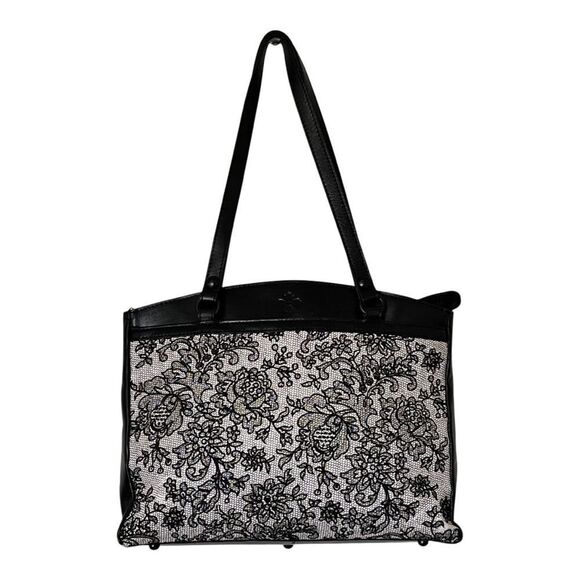 Patricia Nash Poppy  Floral Inner Pockets Double Handle Travel Tote Bag - Picture 1 of 11